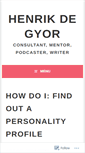 Mobile Screenshot of henrikdegyor.com